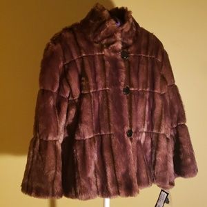Faux fur jacket